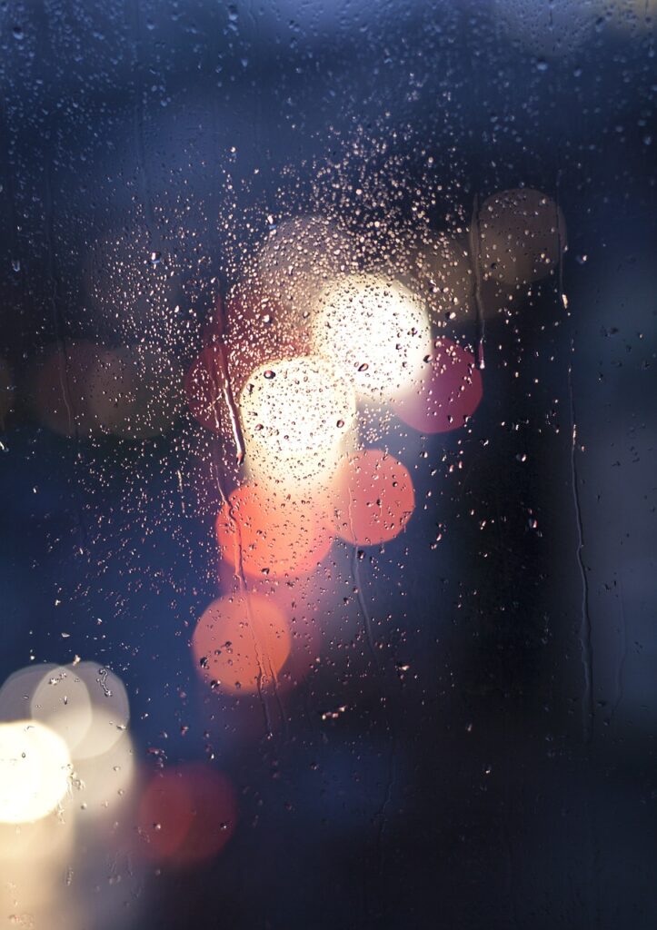 car lights, window, raindrops, glass, glass window, bokeh lights, blurred lights, water droplets, drops, nature, lights, night, rain, window, rain, rain, rain, rain, rain